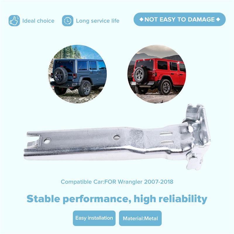 2007-2018 For Jeep Wrangler Compatible Silver Rear Tailgate Hinges 55395401AC Brand New