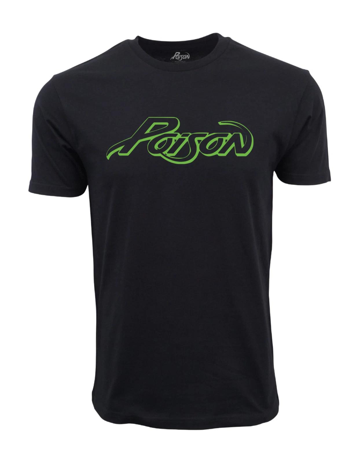 Men s Casual Music Poison Band Music Poison Logo Graphic Mens T shi... S