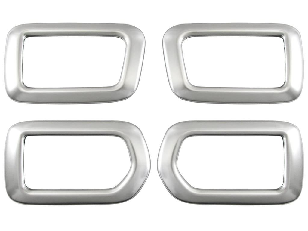 BRIGHTZ Sakura B6AW Stainless Steel Inner Door Handle Satin Silver SAKURA Covers, Plated, 4-Piece Set, [INS-DHC-257]