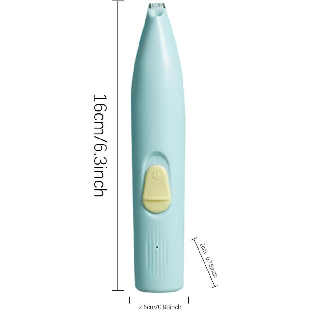 Katzenhaarschneider | Kabelloser Haarschneider für dichtes Fell | Tierhaarschneider für Yorkshire Terrier, Blau