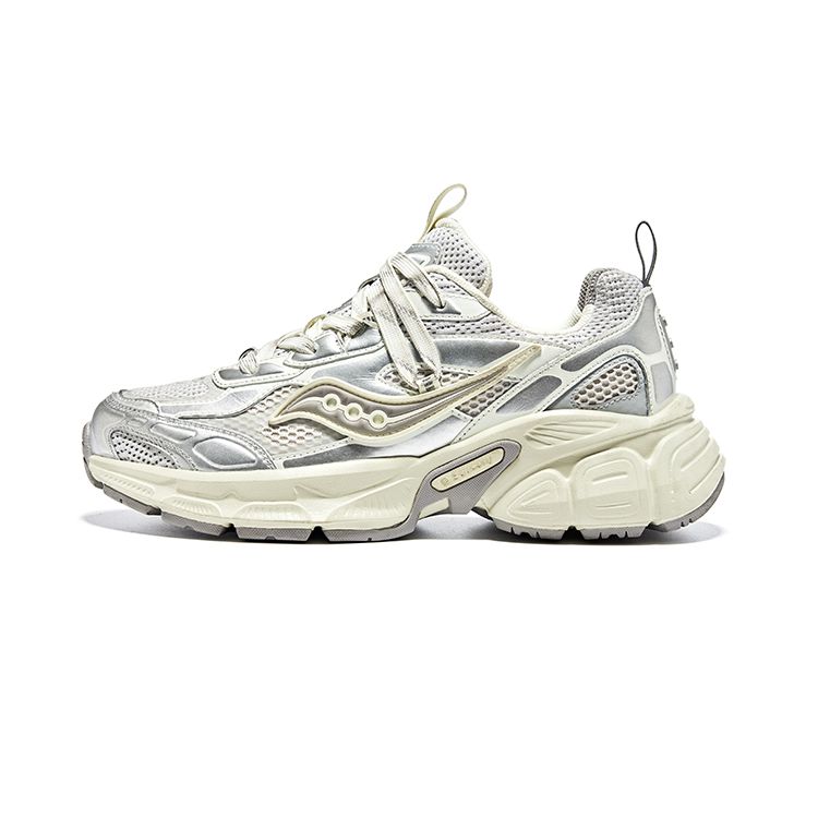 Saucony 2K Cavalry Vintage Distressed Non-Slip Breathable Low-Top Casual Training Urban Commuting Running Shoes Unisex sneaker Silver Gray S79053-3