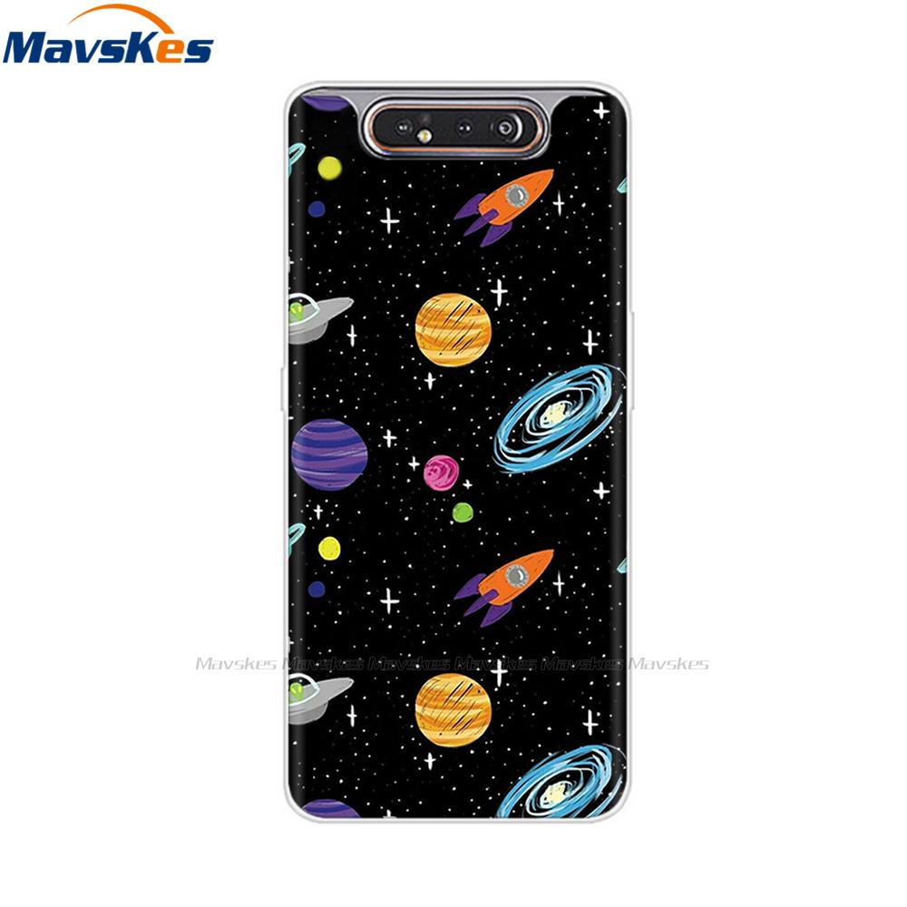 Per Samsung Galaxy A80 Custodia A805 Silicone Morbido TPU Custodia per Telefono Per Samsung A80 2019 A 80 GalaxyA80 A805F A805 SM-A805F/DS Copertura