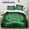 Celtic Fc Crest Custom Name Pattern Bedding Quilt Set Quilt Cover Pillowcase Home Birthday Gift(1 * duvet cover + 2 * pillowcase, without core)