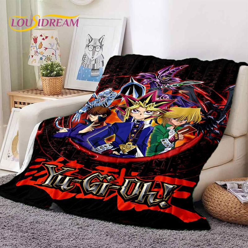 Yu-Gi-Oh Anime MONSTER CARD Cartoon Soft Blankets,Throw Blanket Comfortable Blanket for Picnic Beds Sofa Home Bedroom Kids Gifts