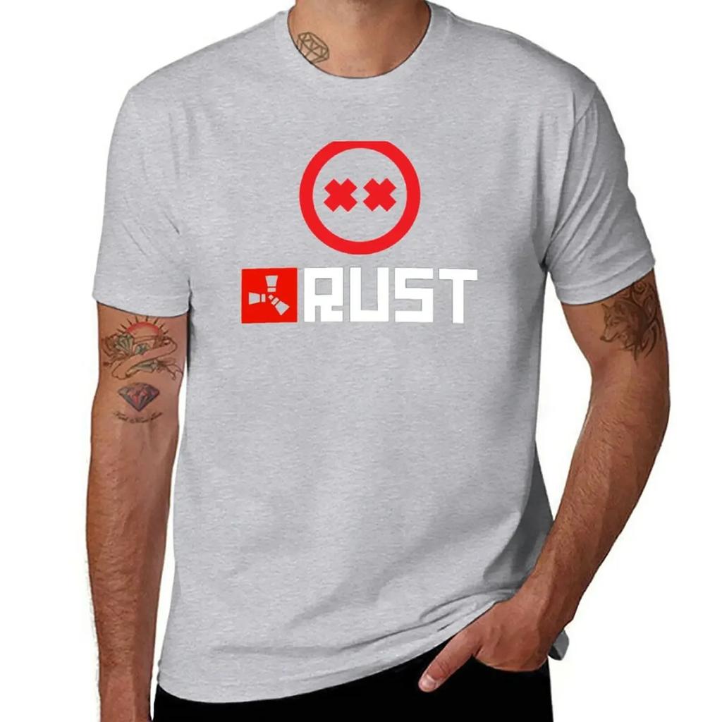 Rust Game Logo T-Shirt plain anime tops plain t shirts