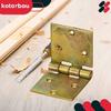 Charnière de caisse KOTARBAU Charnière de meuble, de table, de porte, 2 vantaux, acier galvanisé, jaune, 100 x 50 mm, 10 pièces