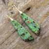 Bohemian natural stone pendants and earrings, European and American popular retro jewelry