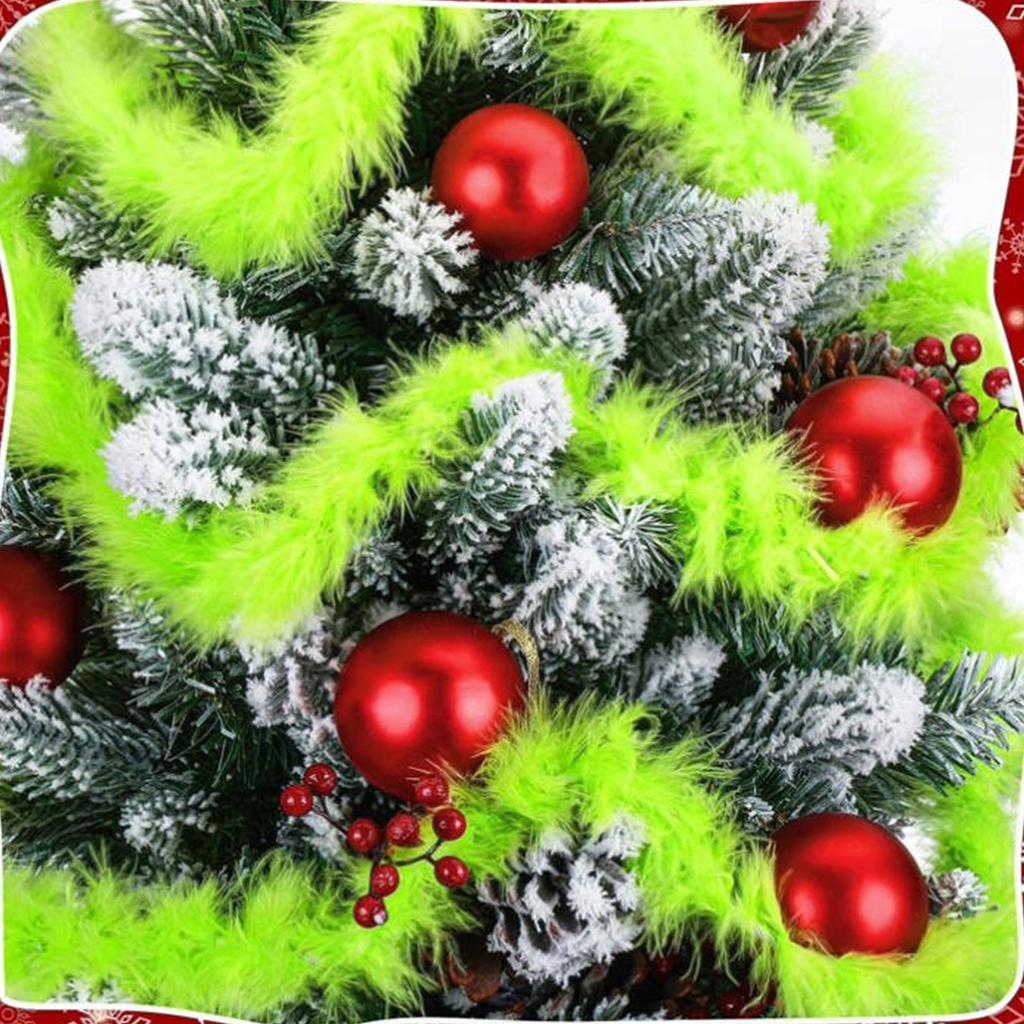 3 Pieces 20ft Christmas Garlands Lime Green Christmas Tree Decorations Christmas Tree Hanging Garland Artificial