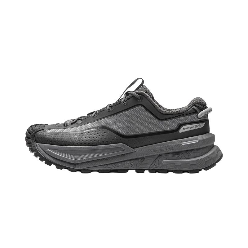 

Li Ning Outdoor CF Tracing, Xingchuan Cushioning Breathable Rebound Low top Hiking Shoes Unisex Obsidian Gray Elegance AHTV047-5 41