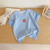 Children Cartoon Tee Girls  Casual Tops Summer Kids Rabbit Bear Print T-shirt Boys Girls Soft Comfortable Playwear