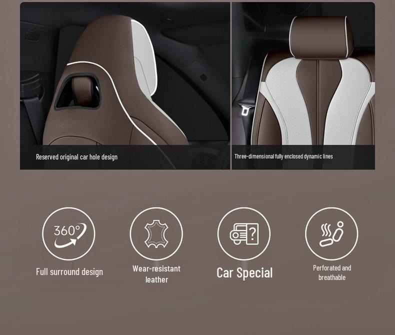 BYD Frigate 07 All-Season Leather Car Seat Cover – Fully Enclosed Universal Fit.