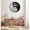 Yin Yang Sonne Mond Sterne Himmlische Metall-Wandkunst, Boho Meditationsdeko, Spirituelles Geschenk