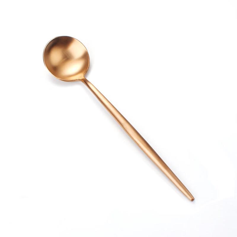 Ru Han Rose Gold Plated Stainless Steel Dinner Spoon Set