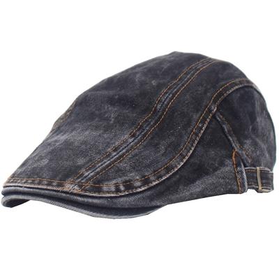 Jagdkappe Denim Sport Laufen Outdoor Golf CA606 [Weißer Fang] Herren Damen (Schwarz)