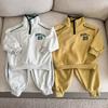Spring Children Long Sleeve Clothes Set Boys Girls Letter Sweatshirt Sweat Pants Suit Kids Casual Outfits