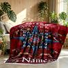 Custom Name Personalized FC Bayern Munich Print Blanket, Home Decor, Bedroom, Sofa, Camping, Couch, Gifts for Birthday Christmas