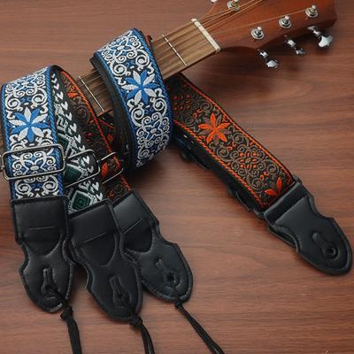 Ethnic Style Electric Guitar Belts Vintage Guitar Shoulder Belt Guitar Strap  Folk Electric Guitar