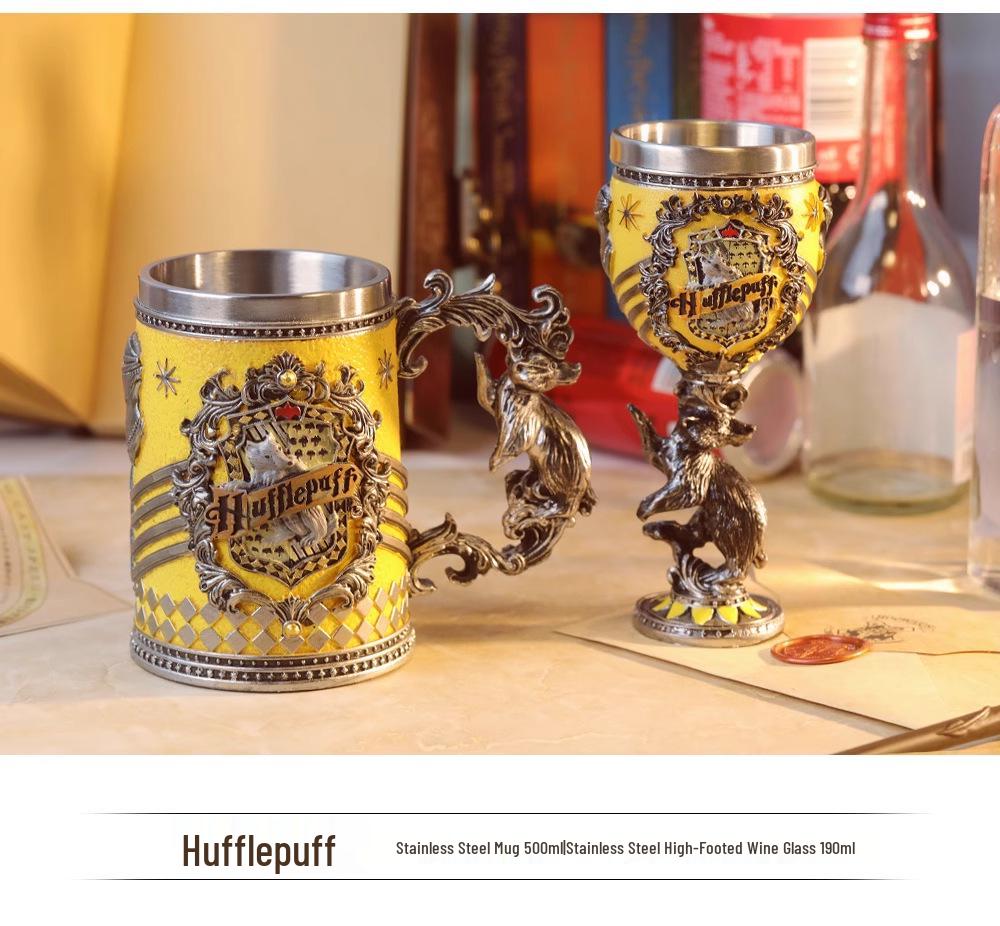 Harry Potter Große Kapazität Retro Graviert Edelstahl Bierkrug