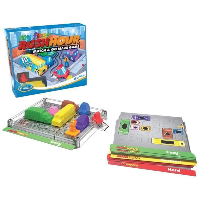 Rush Hour My First - Ravensburger - Casse-tête Think Fun - 30 défis 3 niveaux - Dès 3 ans - Français inclus