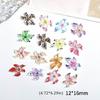 20PCS Hawaii Flower Nail Charms 3D Hibiscus Resin Fashionable Nail Accesories for Women’s Summer Nail Art and Decoration