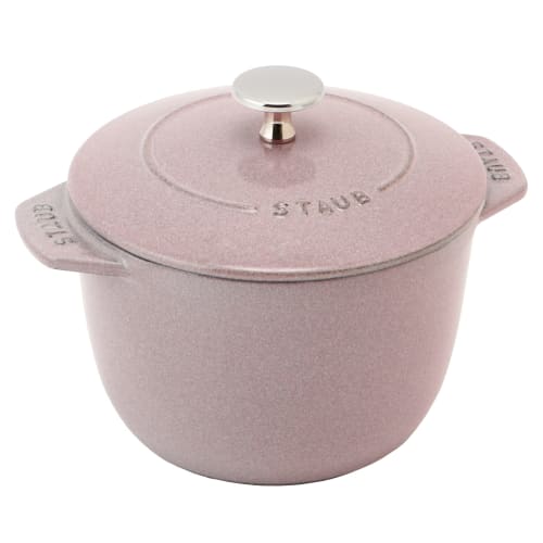 Staub "La Cocotte de GOHAN Chiffon Rose Medium 16cm" Rice Cooker, 2-Cup Capacity, Cast Iron Enamel, Rice Cooker [Serial Number Included, Officially So