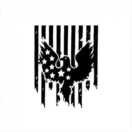 Truck Car Hood Wrap Decal Vinyl Sticker American Flag Bird Graphic Styling Decor