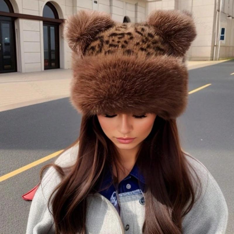 1pc Women Warm Bucket Hat for Winter,Urban Outdoor Series Casual and Fashionable Women's Mongolian Hat,suitable for Dailywear