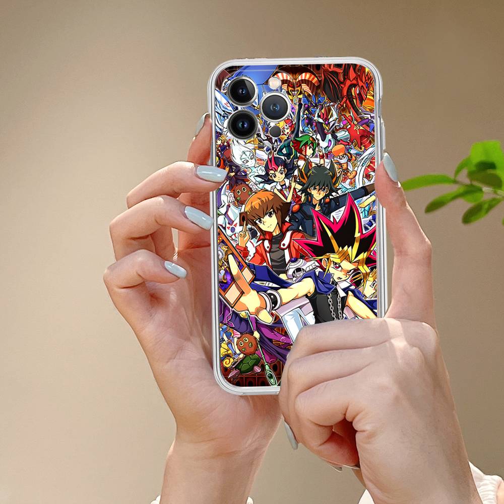 Amine Yu Gi Oh Classic Transparent TPU Phone Case For IPhone 17 11 12 13 14 15 16 Pro Max 16 Plus Cover