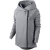 Tech Fleece Hooded Sports Casual Asymmetric Zip Jacket Women Jackets 684929-091