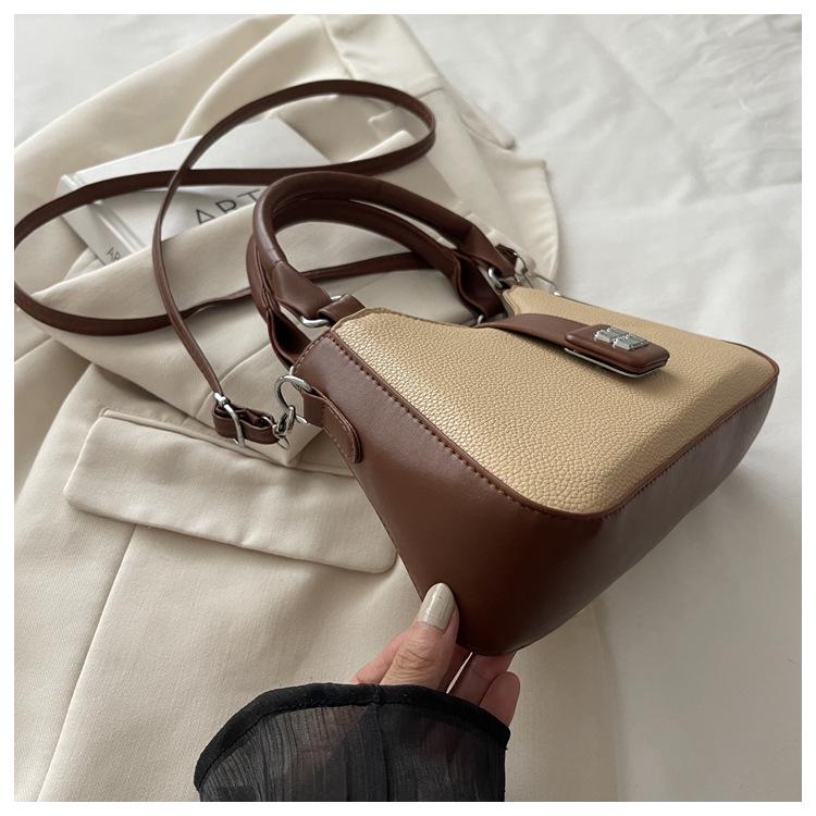 Casual Solid Color Women's Crossbody Bag - New Fashion Versatile Color Block Handbag