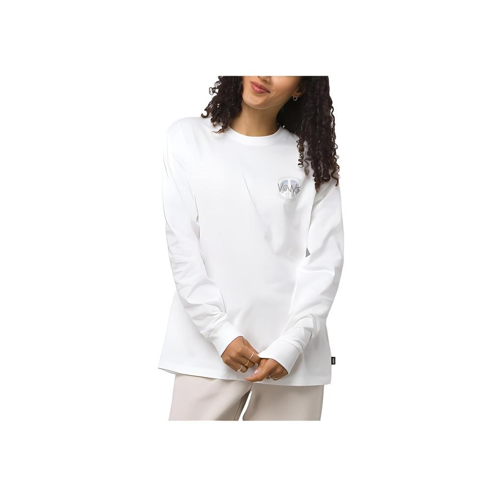 Vans Earth Peace Solid Color Letter Print Short Sleeve Drop Shoulder T-Shirt Women T-Shirts VN00036VFS8