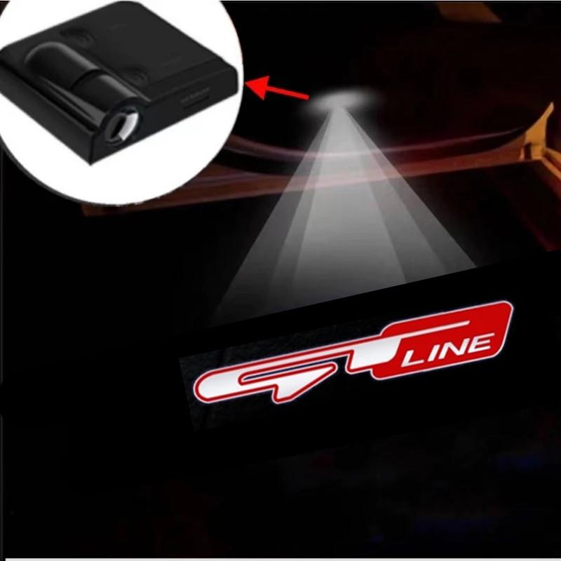 2 Stück GT Projektor LED Auto Tür Begrüßungslicht Für Peugeot 208 206 307 308 3008 207 508 2008 5008 107 408 301 208 RCZ Zubehör