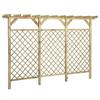 Mesh Fence - vidaXL - 300 X 50 X 200 Cm - Impregnated Pine Wood - Privacy and Security - Elegant Design