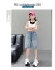 Girls' Summer Denim Shorts - Breathable, Fashionable Capri Pants for Kids