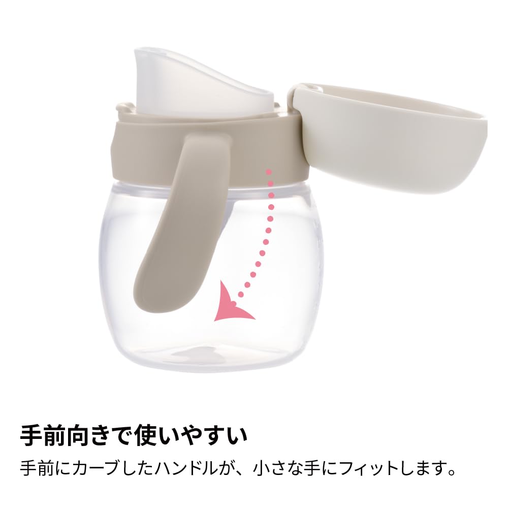 Richell Try Easy-Drink Cup Mug R Car 270ml, Spill-Proof Baby Training Cup, Polypropylene, Dishwasher & Boil Safe, for 8 Months and Up (120767)