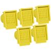 5Pcs Beehive Vent Lightweight ABS NonToxic EscapeProof Breathable Beehive Entrance Gate(Yellow )