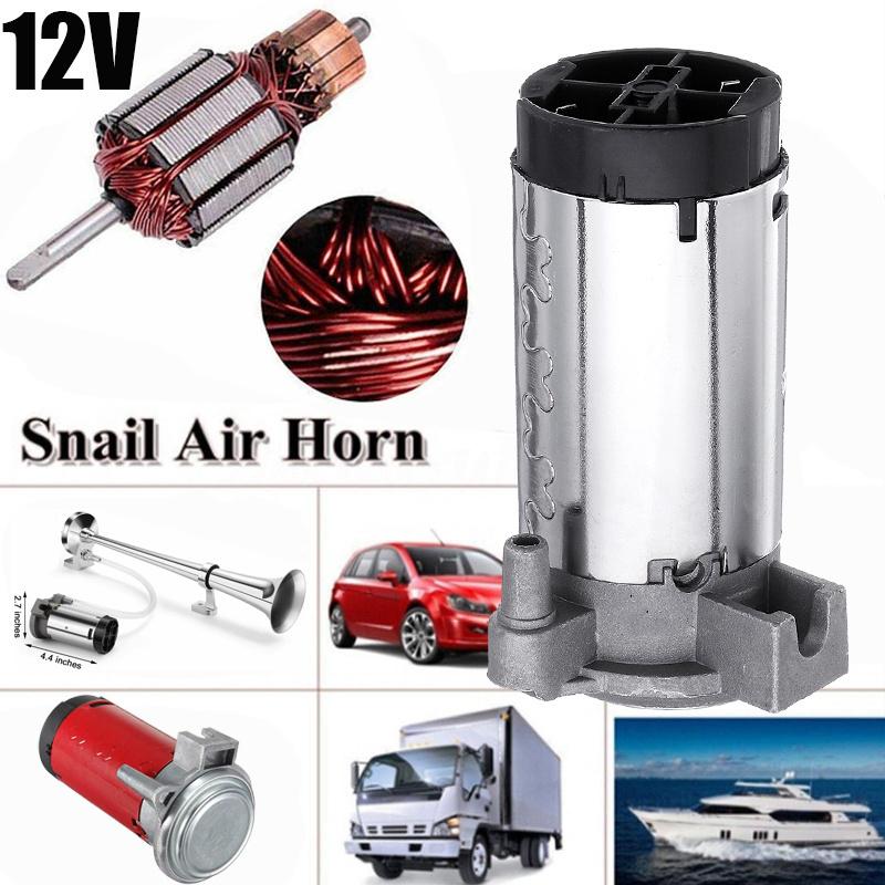 12V 150DB Automotive Electrical Horn Air Pump Horn Air Compressor Horn Red Silver Motor Loud Compressor For Truck Van Lorry Boat