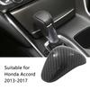 For Honda Accord 2013 2014 2015 2016 2017 ABS Carbon Fiber Car Gear Head Shift Knob Cover Handball Trim Sticker
