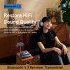 Bluetooth 5.3 Transmitter Receiver HiFi OPT Optical /AUX 3.5mm/RCA/USB/U-Disk 15M Range 400mAh RX/TX 2-in-1 For TV PC Speaker