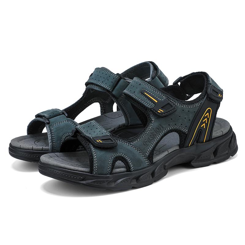 Men's Sandals In Summer Fashion Lightweight Casual Leather Shoes Large Size Sandals for Men