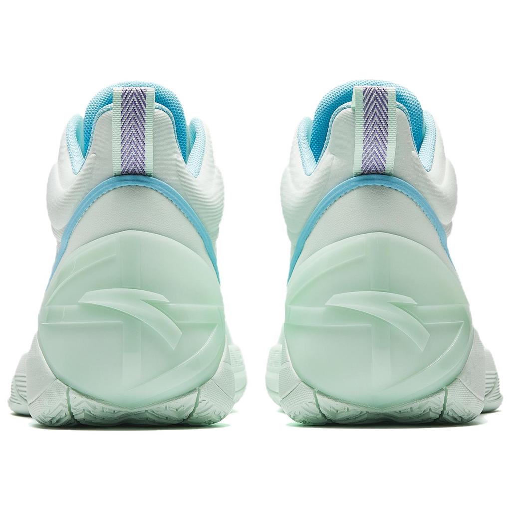 Anta Attack BM Cement Nemesis Performance Sports Leather Non-Slip Wear-Resistant Grip Low-Top Basketball Shoes Men Sneaker Green Blue 912531604Q-4