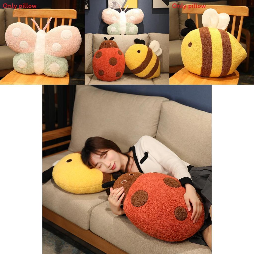 Mignonne Abeille Papillon Coccinelle Peluche Poupée Oreiller Coussin Pour Cadeau Enfants Et Décoration Chambre