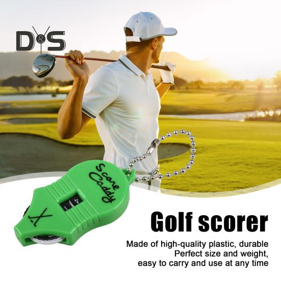Licznik wyników golfowych Mini tracker wyników przenośny 2-cyfrowy licznik uderzeń klikacz brelok do kluczy tablica wyników sportowych na zewnątrz golfa