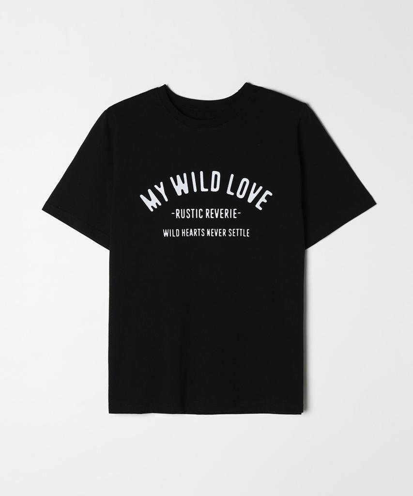 RUSTIC REVERIE My Wild Love Oversized T-Shirt_Black