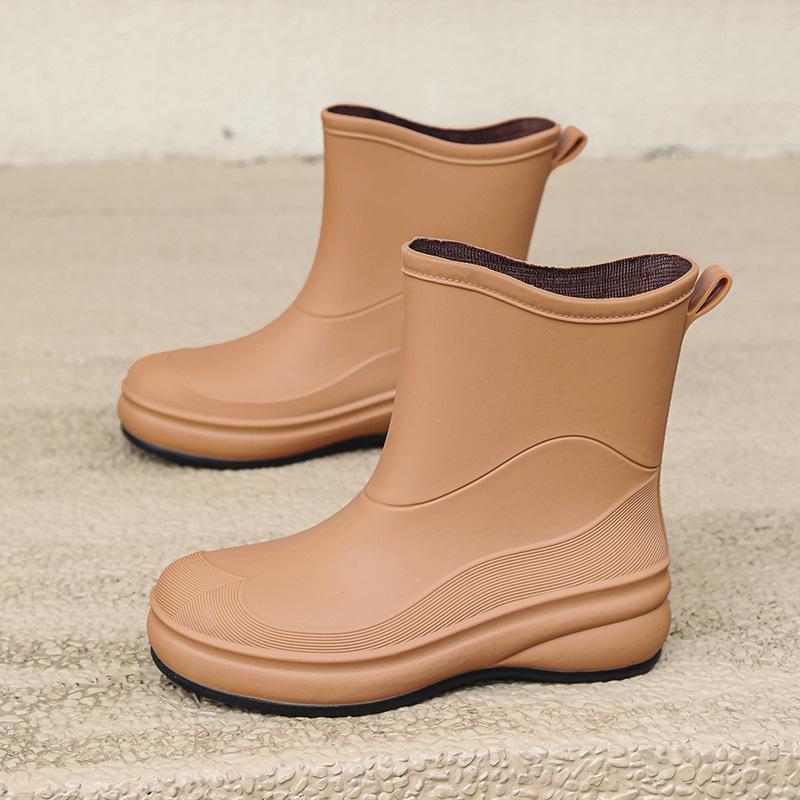 Women's Fashion Versatile Soft-soled Non-slip Rain Boots
