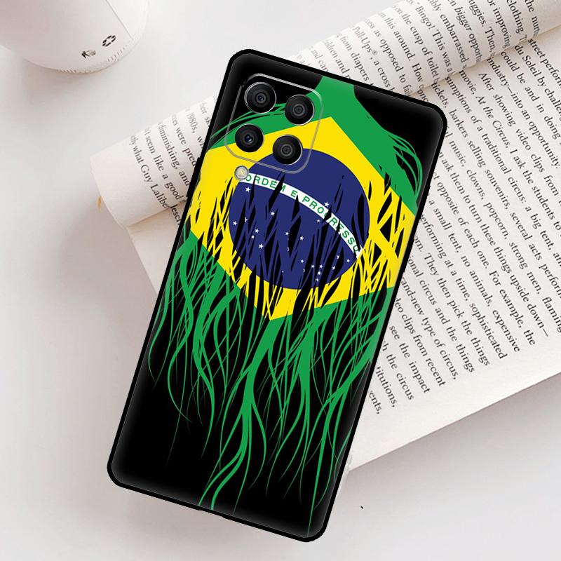 Brazil Brazilian Flag Case For Samsung Galaxy M52 M06 M16 M36 M56 M33 M15 M55 M31 M13 M12 M14 M53 M32 M35 M34 M54
