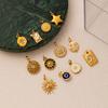 Yori 3Pcs Stainless Steel Round Eight-pointed Star Pendant Bracelet Necklace Charm Making Finding Accessories 2026 New