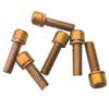 Set of 18Pcs, Cycling Bike Screws M5 x 18 Carbon Steel Bicycle Disc Brake Caliper Bolts (6 6 Gold +
