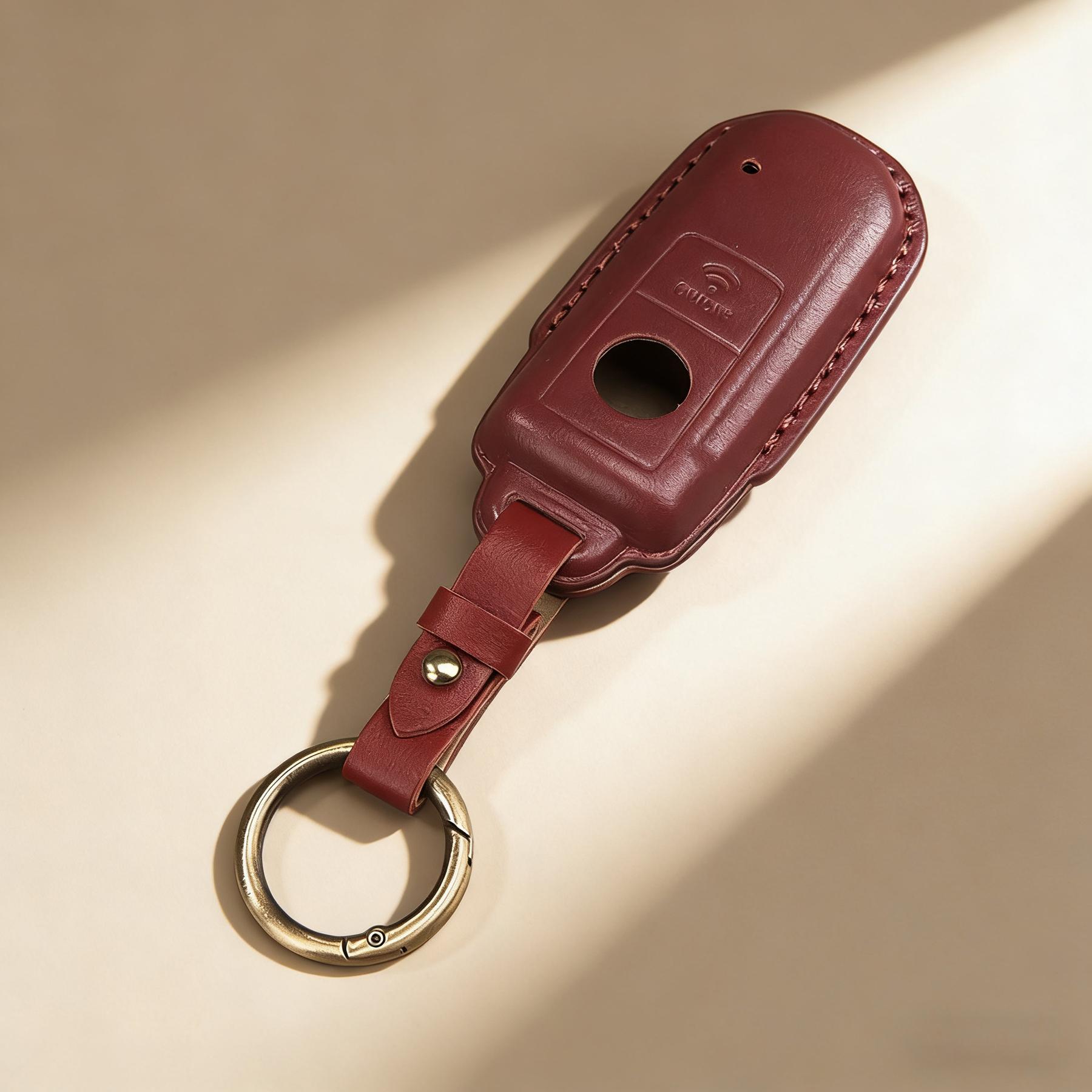 

Leather Keychain Case For Yamaha Tracer 9Gt Mt09 Tmax530 Tmax560 Tmax500 Nmax155 Smart Remote Protector Key Caps Holder