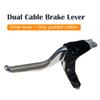 Dual Cable Brake Lever for Linear Pulled Brakes  Four-Finger Design Left or Right Hand Actuated Double Pull Lever
